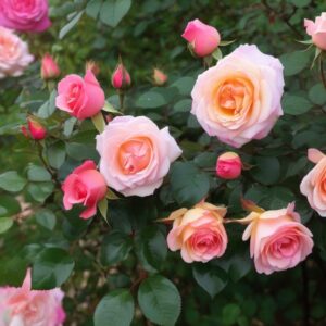 Blumen und Sträucher im Garten-Rosen im Garten