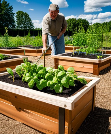 Pflanzen schützen im Hochbeet