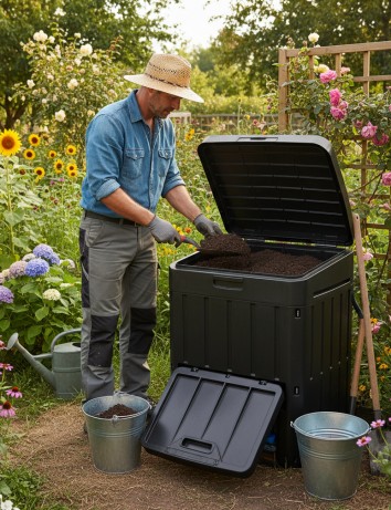 Humus aus eigener Ernte im Garten