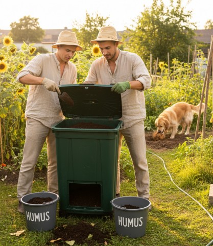 Humus im Garten herstellen